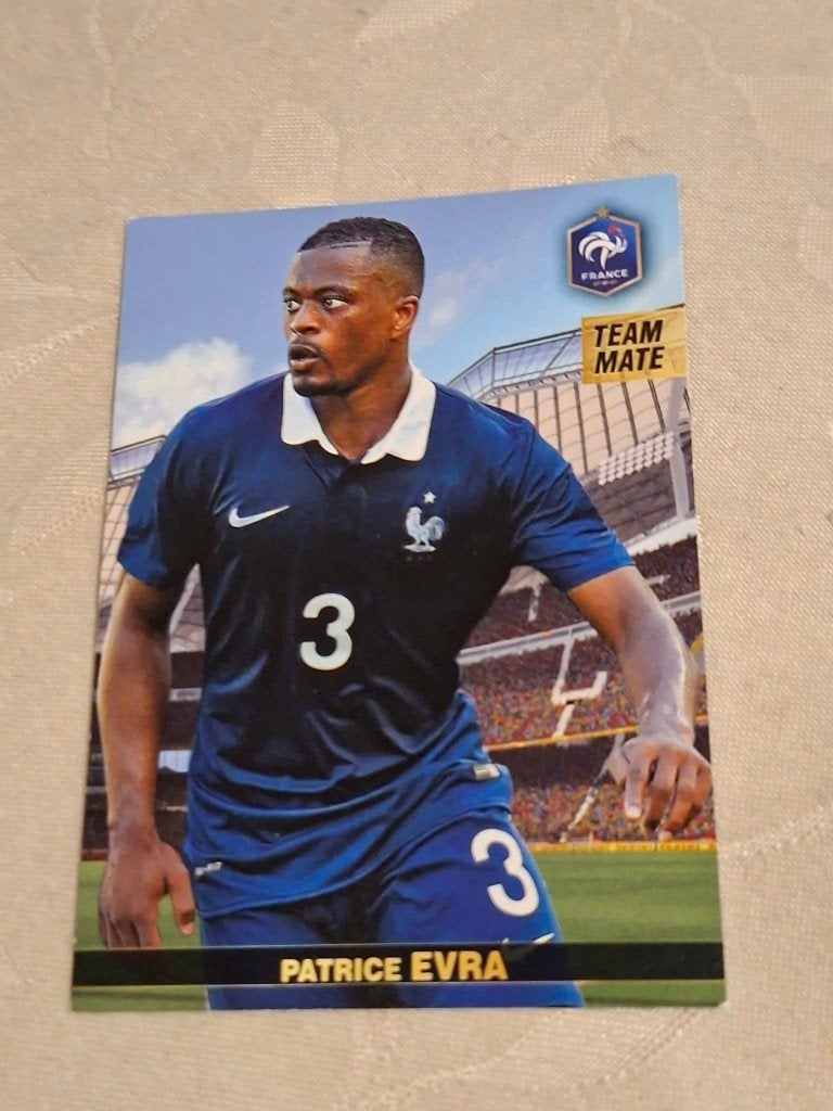 Panini/Sticker/Patrice Evra/Frankrijk/EK 2016, Verzenden, Zo goed als nieuw, Buitenlandse clubs, Spelerskaart