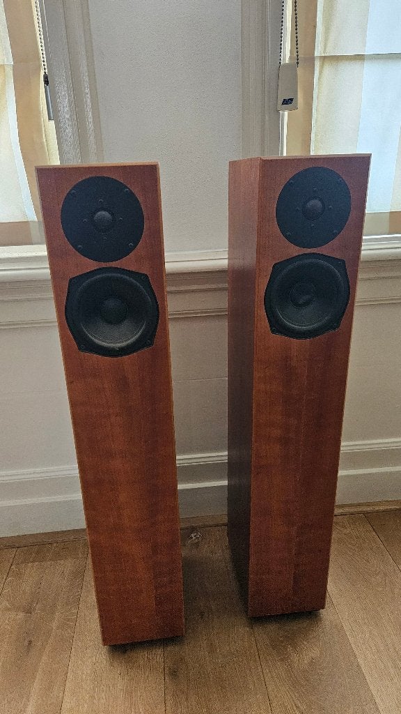 Totem Acoustic STTAF speakers met CD speler en versterker, Zo goed als nieuw, 60 tot 120 watt, Front, Rear of Stereo speakers
