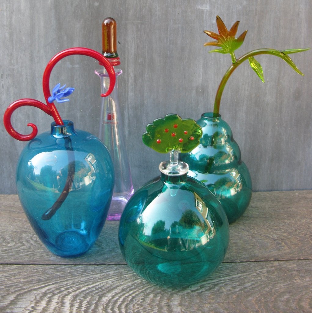SIERVAAS/KUNSTVAAS SALVIATI + CARLO MORETTI, Glas, Meerkleurig, Ophalen of Verzenden, Vaas