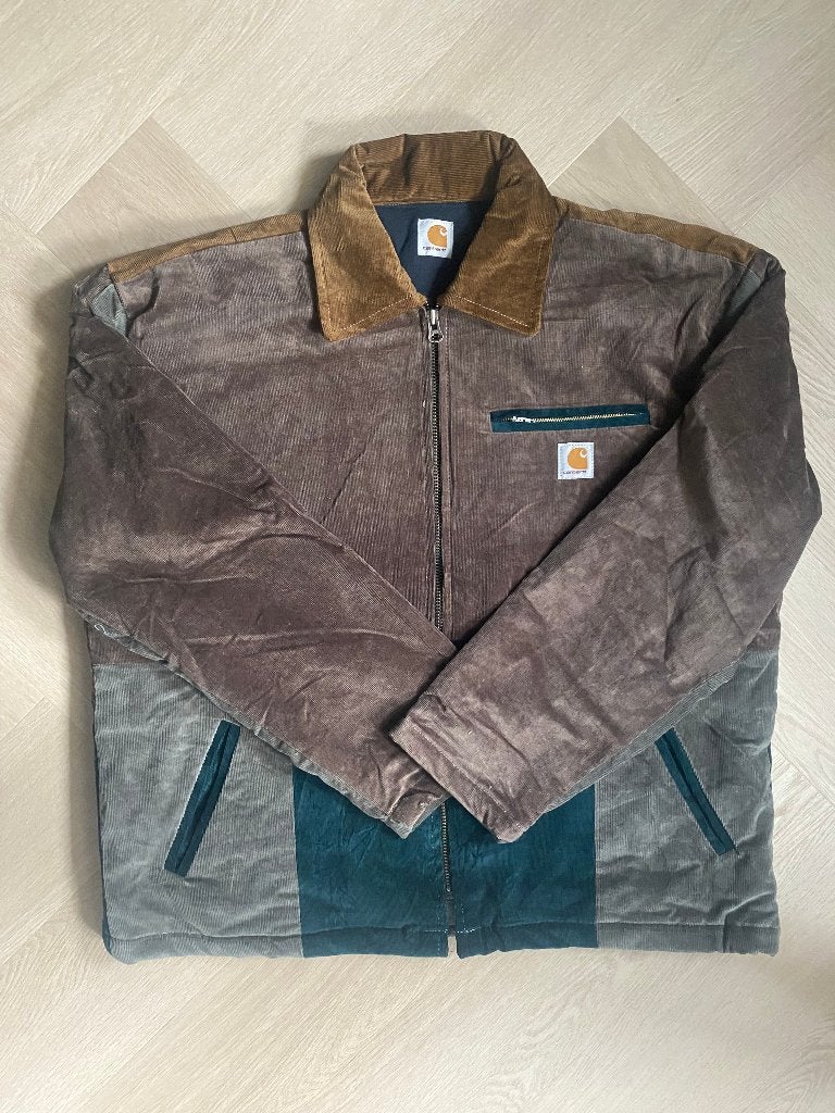 Carhartt WIP Corduroy Colorblock Jas / Tussenjas – Maat L, Kleding | Heren, Maat 52/54 (L), Meerkleurig, Carhartt, Ophalen of Verzenden