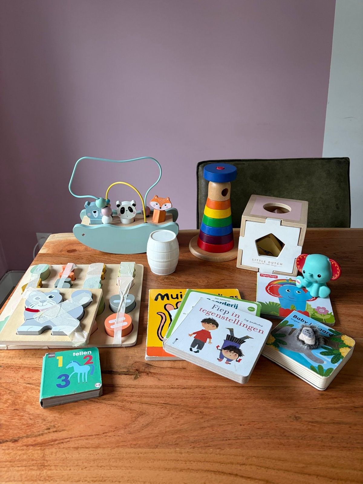 Diverse baby- en kinderboeken en speelgoed, Ophalen, Gebruikt, Overige typen