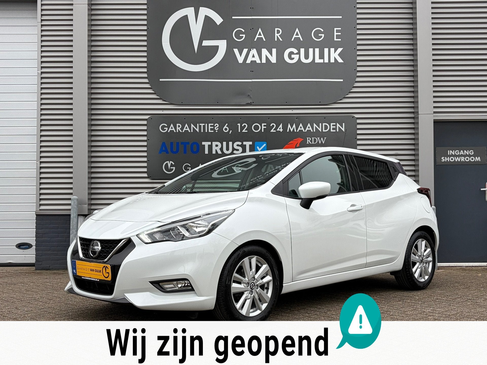 Nissan Micra 1.0 IG-T 101PK Automaat,Navi,Airco,Cruise,Isofi, Auto's, Nissan, Gebruikt, 1055 kg, Wit, Origineel Nederlands