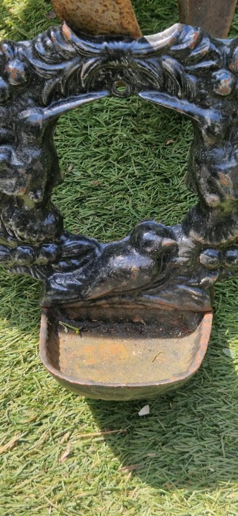 Gietijzeren vogelbakje voor a.d. wand(brocante), Ophalen of Verzenden, Gebruikt