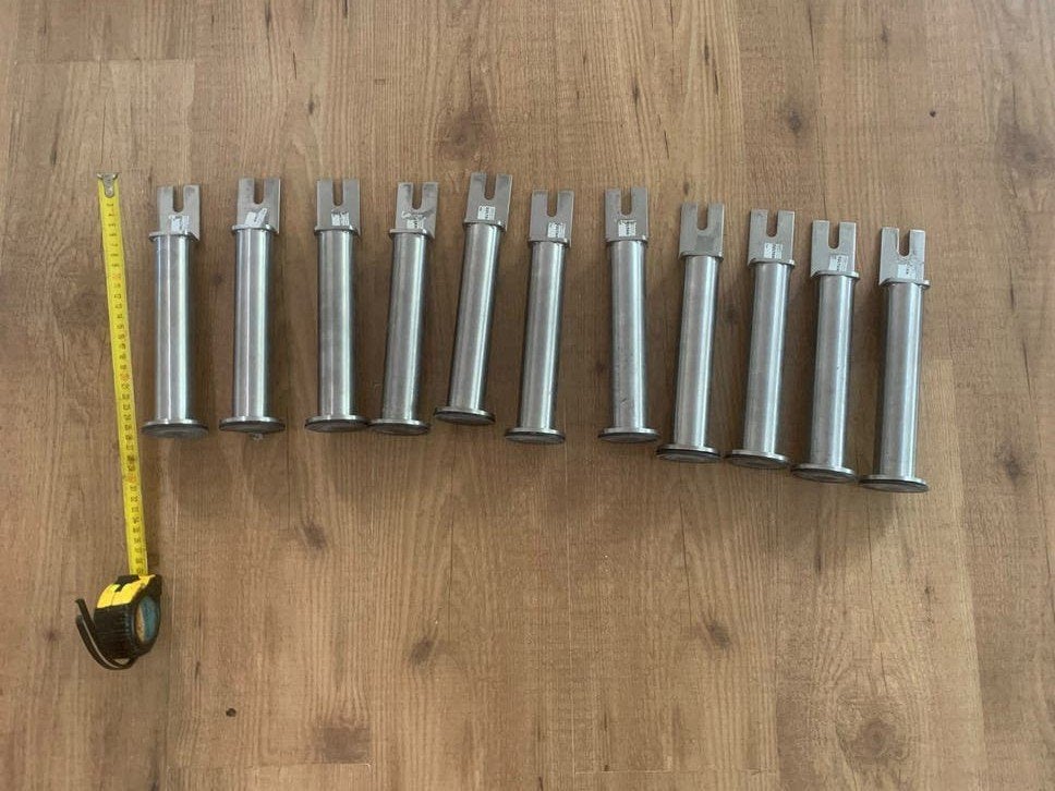 IKEA Sultan RVS poten - 11 stuks, Huis en Inrichting, Ophalen of Verzenden, Zo goed als nieuw
