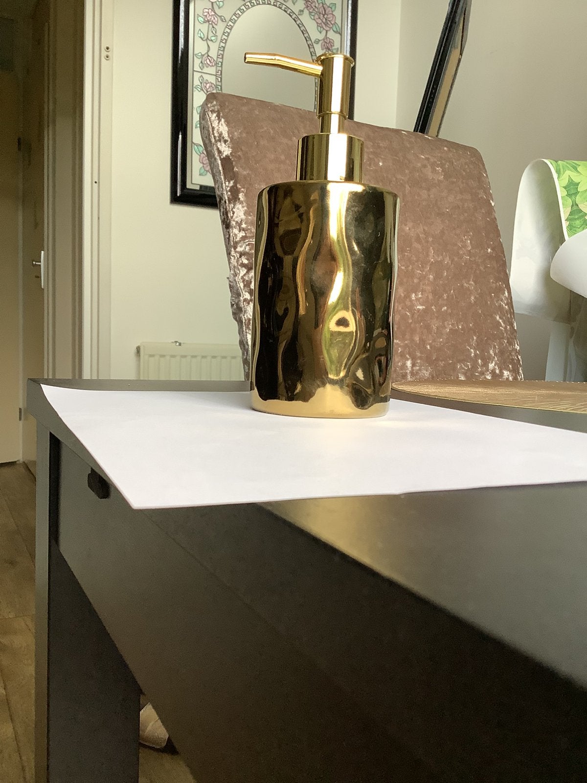 Nieuw Zeeppompje, Ophalen of Verzenden, Nieuw, Goud, Zeepdispenser/zeepbakje