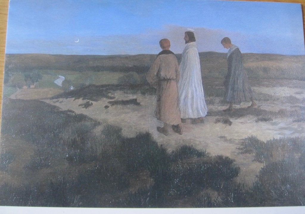 Theodor Herrmann - jongens op weg naar Emmaus, Verzenden, 1980 tot heden, Ongelopen, Overige thema's