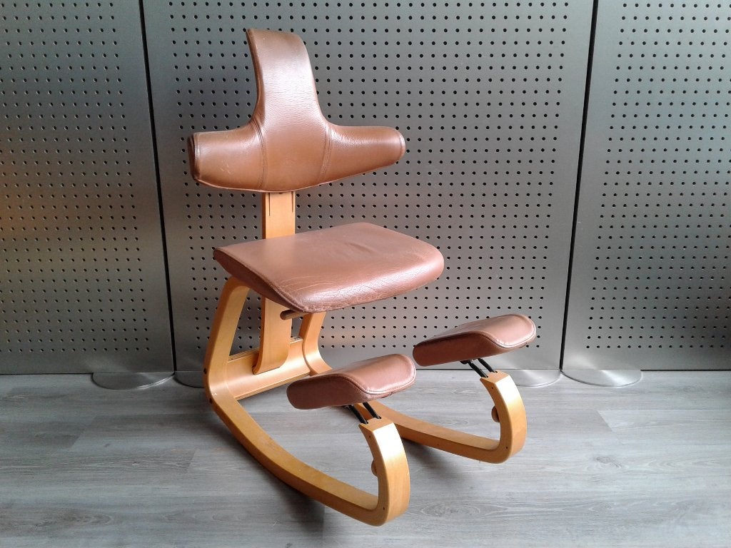Stokke (Variér) Thatsit (Cognac Leder), Zeer Goed!