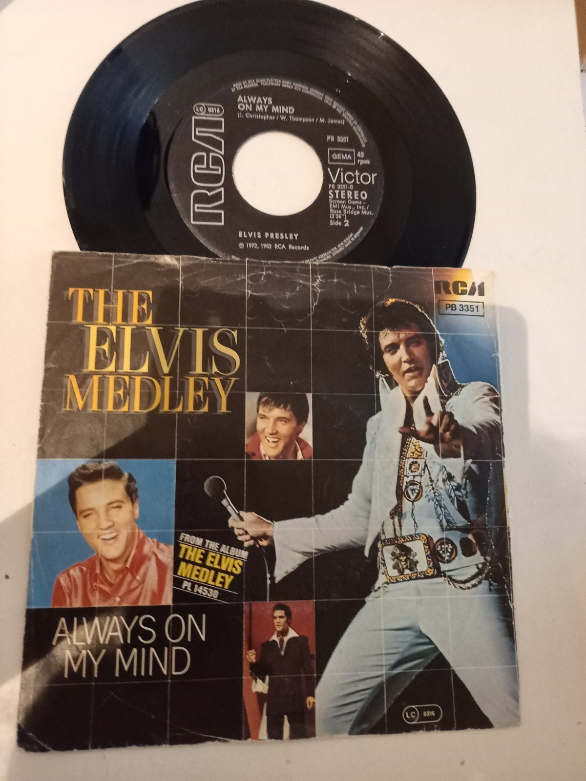 Elvis Presley - Always On My Mind / The Elvis Medley (Vinyl), Gebruikt, 7 inch, Pop, EP