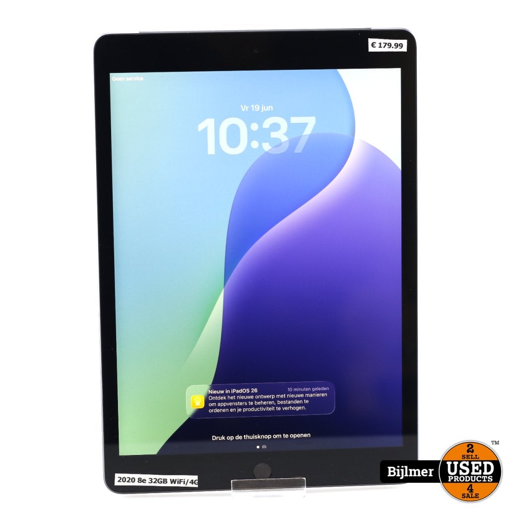 iPad 8e 2020 32GB WiFi/4G Space Gray | Nette Staat, Apple, Gebruikt, Support@apple.com, One Apple Park Way
Cupertino, CA 95014
United States