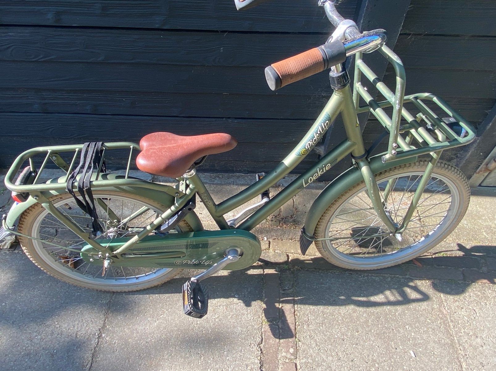 Fiets voor meisje legergroen leeftijd vanaf 6 jaar, Ophalen, Gebruikt, 20 inch