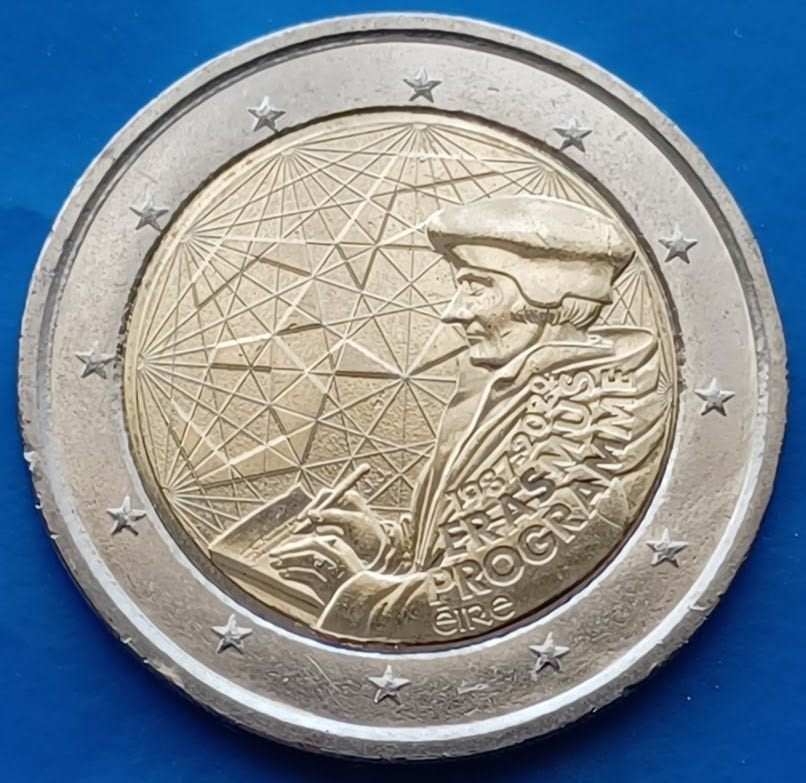 Ierland 2 Euro "Erasmus" 2022 - UNC, Postzegels en Munten, Munten | Europa | Euromunten, Verzenden, Ierland, 2 euro, Losse munt