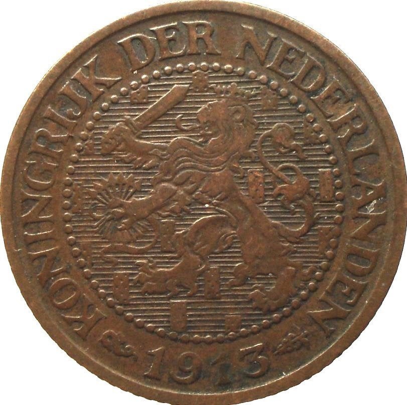 Nederland 2,5 cent 1913, Postzegels en Munten, Ophalen of Verzenden, Koningin Wilhelmina, Overige waardes, Losse munt