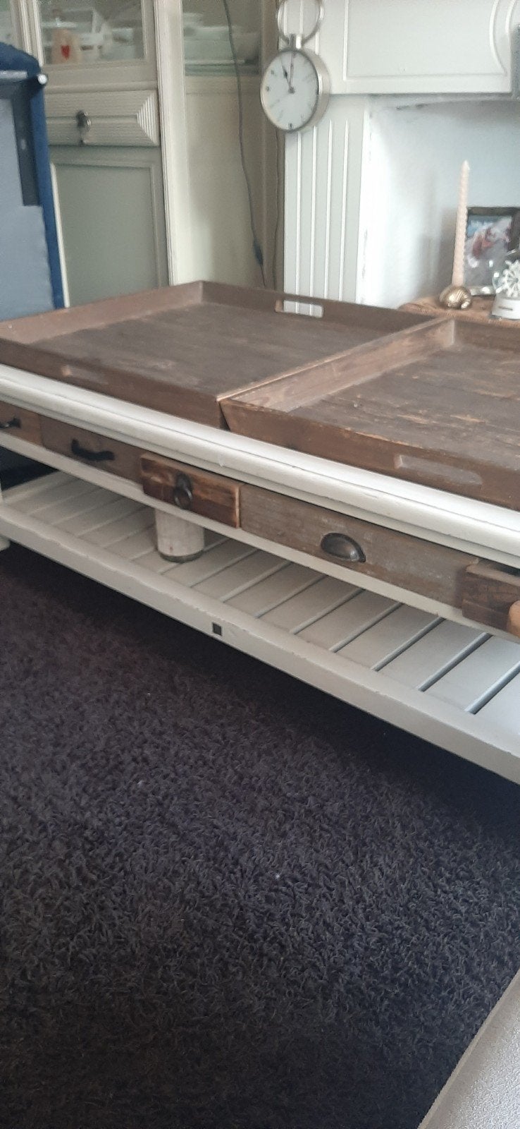 Riviera maison salon tafel, 100 tot 150 cm, Minder dan 50 cm, Rechthoekig, 50 tot 100 cm