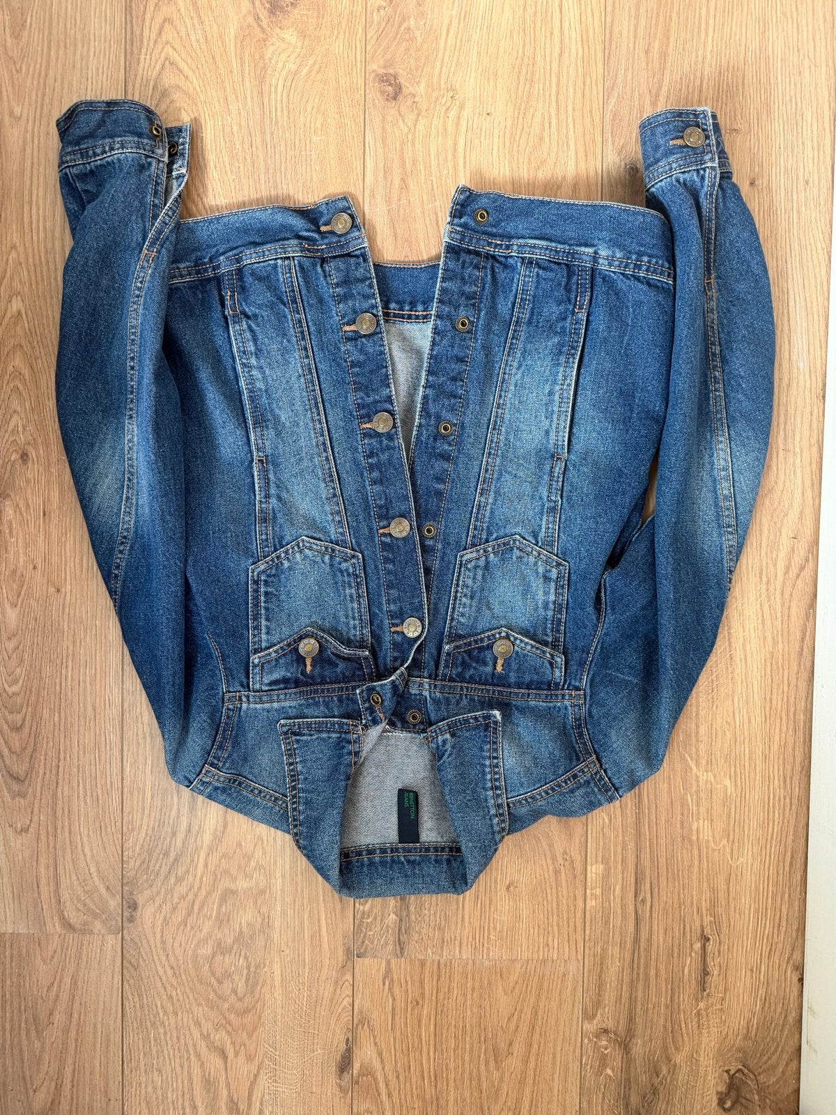Benetton jeans denim jas maat XL voor kinderen, Kinderen en Baby's, Ophalen of Verzenden, Gebruikt, Jongen of Meisje