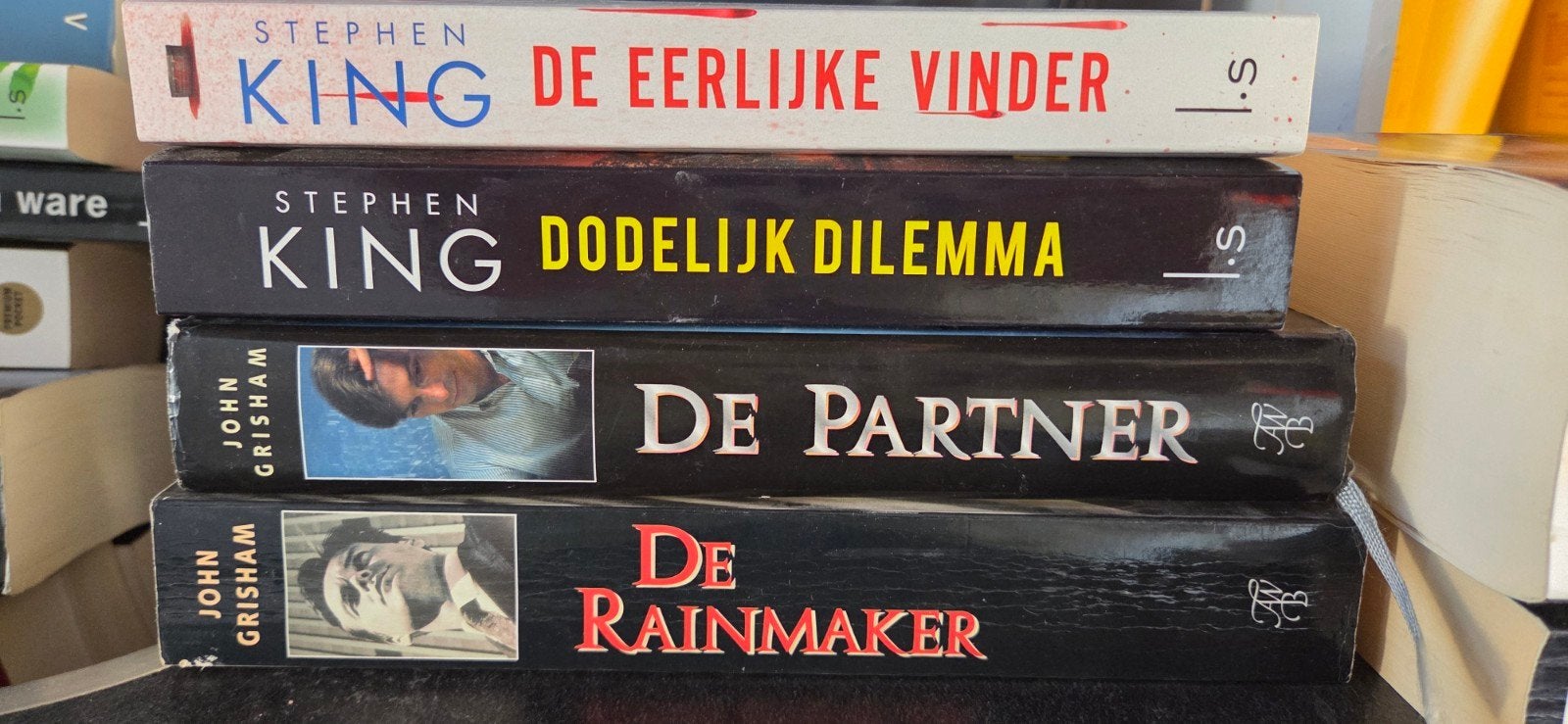 4 boeken van Stephen King en John Grisham, Ophalen of Verzenden, Gelezen, Stephen King, John Grisham