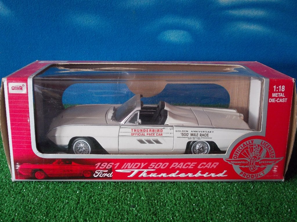 1/18 1961 Ford Thunderbird Indianapolis Pace Car 1/18 Anson, Hobby en Vrije tijd, Modelauto's | 1:18, Ophalen of Verzenden, Nieuw
