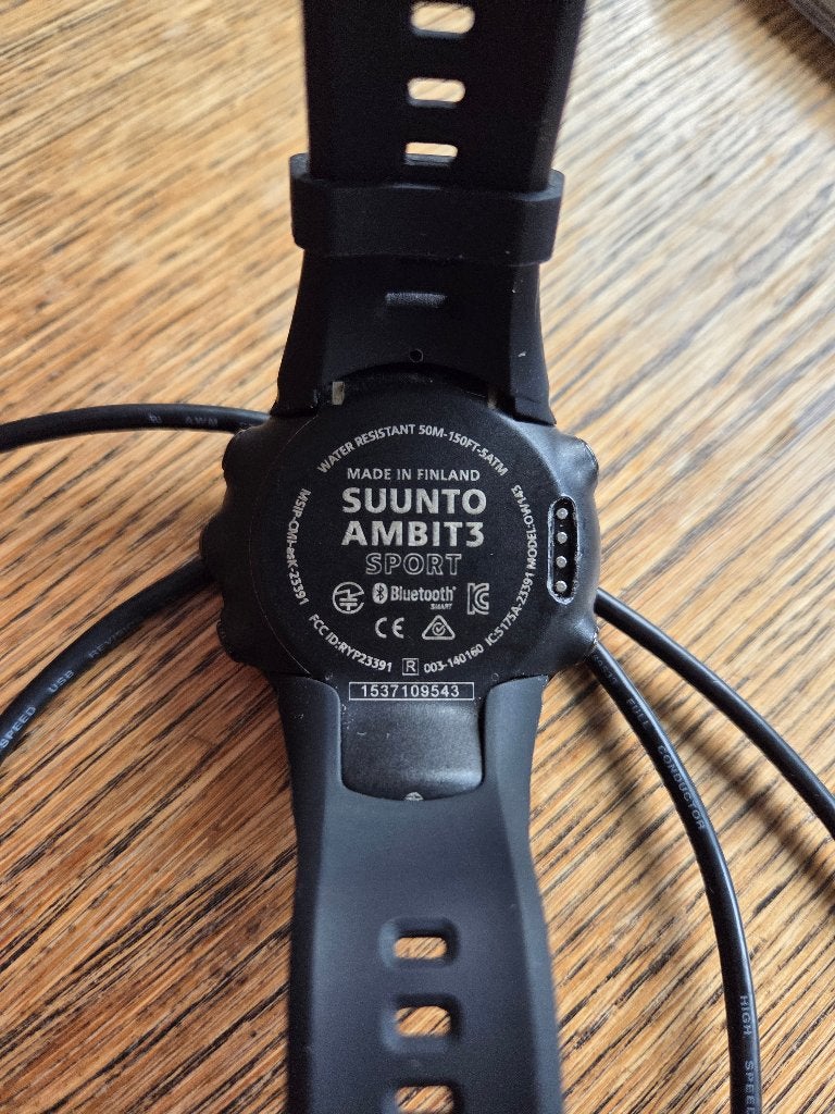 Sport horloge Suunto Ambit 3, Ophalen, Gebruikt, Zwart, Waterdicht