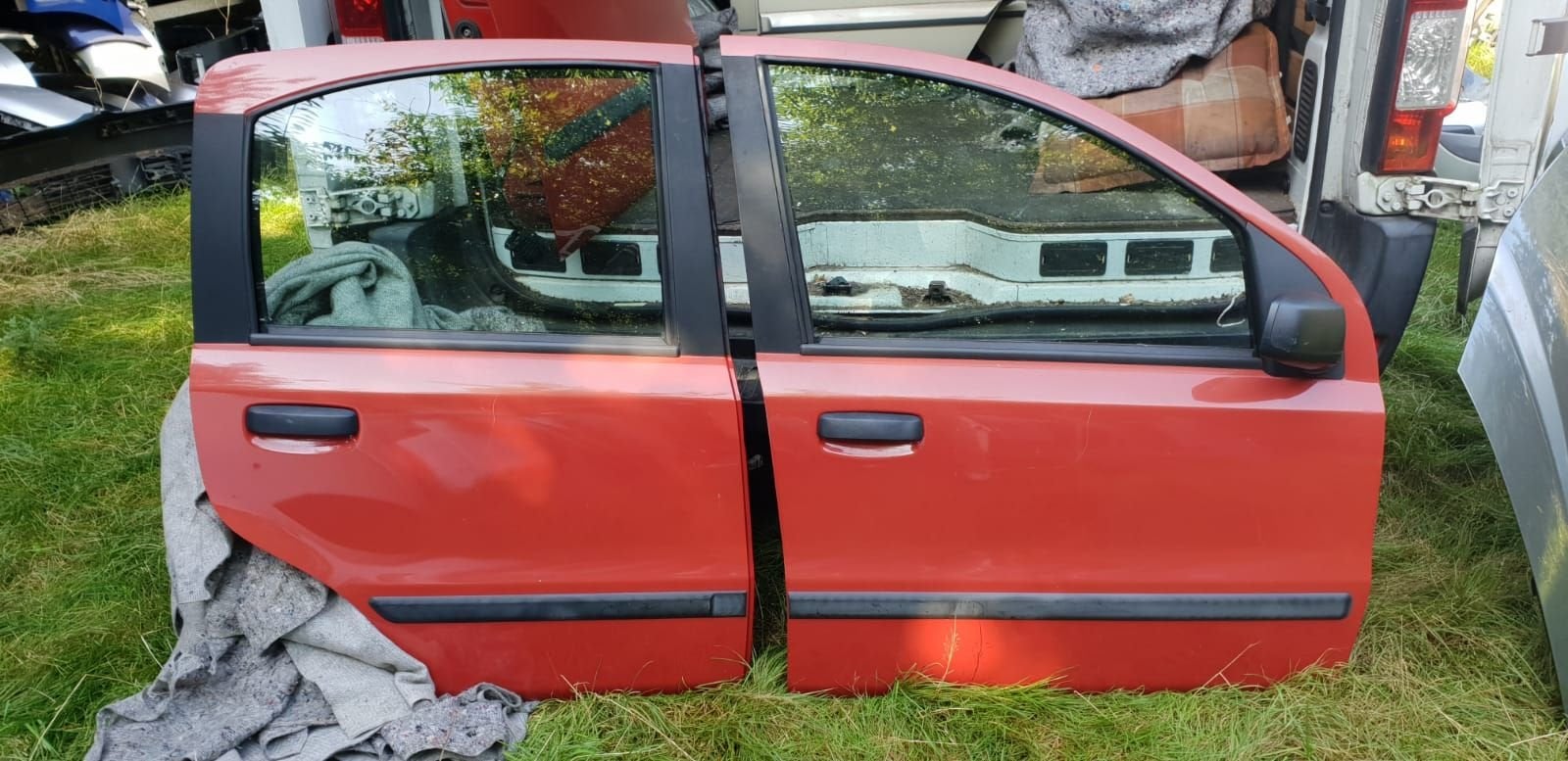 FIAT PANDA PORTIEREN RV+RA  BJ 2004 TOT 2008, Gebruikt, -, Deur, -