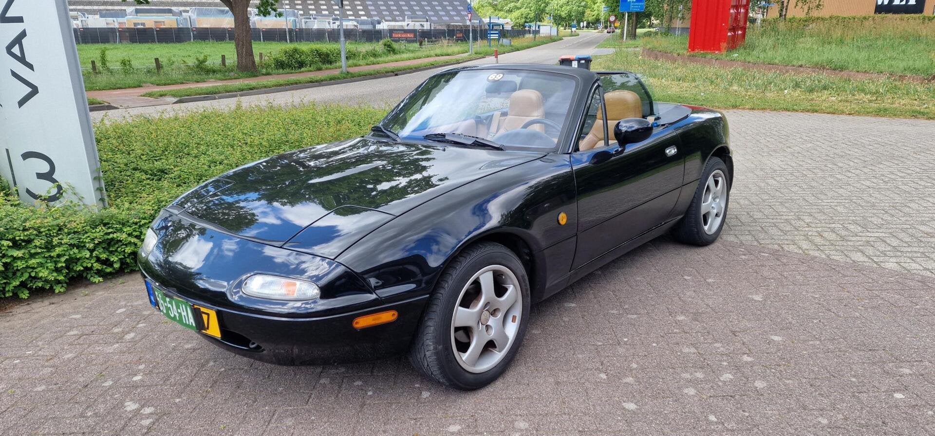 Mazda MX-5 NA LIMITED EDIT.1.6i-16V /C.V/STUURBEKR/LEDER, Auto's, Oldtimers, Achterwielaandrijving, Beige, Cabriolet, 116 pk
