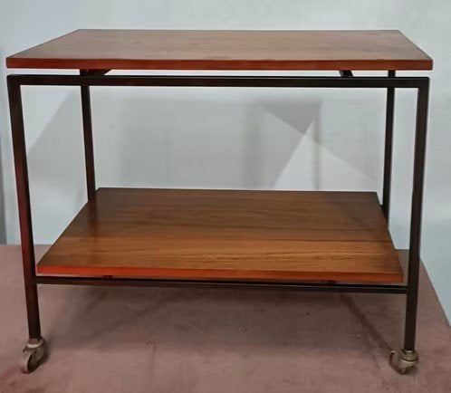 Mid Century koffietafel / Vintage serveerwagen, Huis en Inrichting, Ophalen, Gebruikt