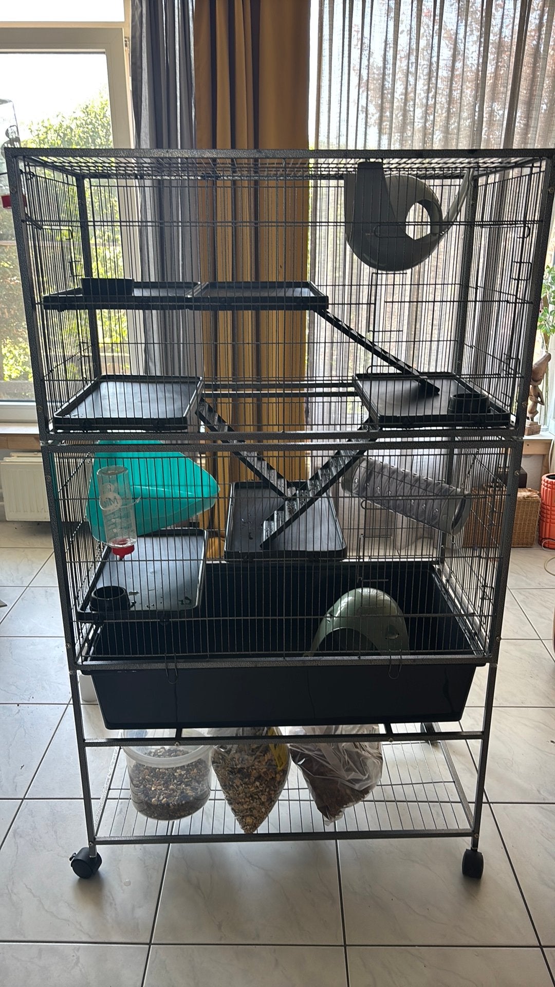 Grote sterke praktische knaagdieren kooi, Dieren en Toebehoren, Ophalen, Kooi, Zo goed als nieuw, 90 cm of meer