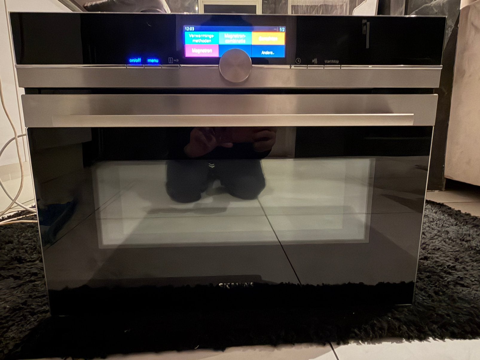 Siemens iq700 combi oven magnetron xl display, Ophalen of Verzenden, Zo goed als nieuw