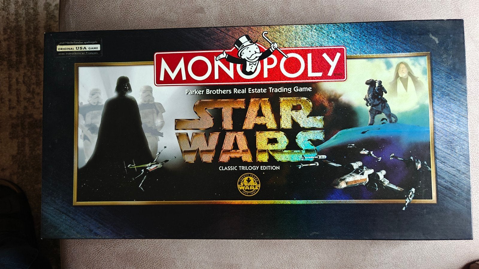 Monopoly Star Wars Classic Trilogy Edition Bordspel, Een of twee spelers, Ophalen of Verzenden, Zo goed als nieuw, Parker Brothers