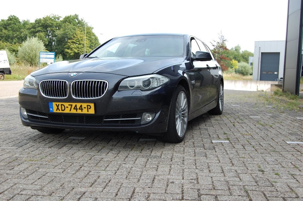 Bmw 535i touring, Auto's, Automaat, Achterwielaandrijving, Zwart, Leder