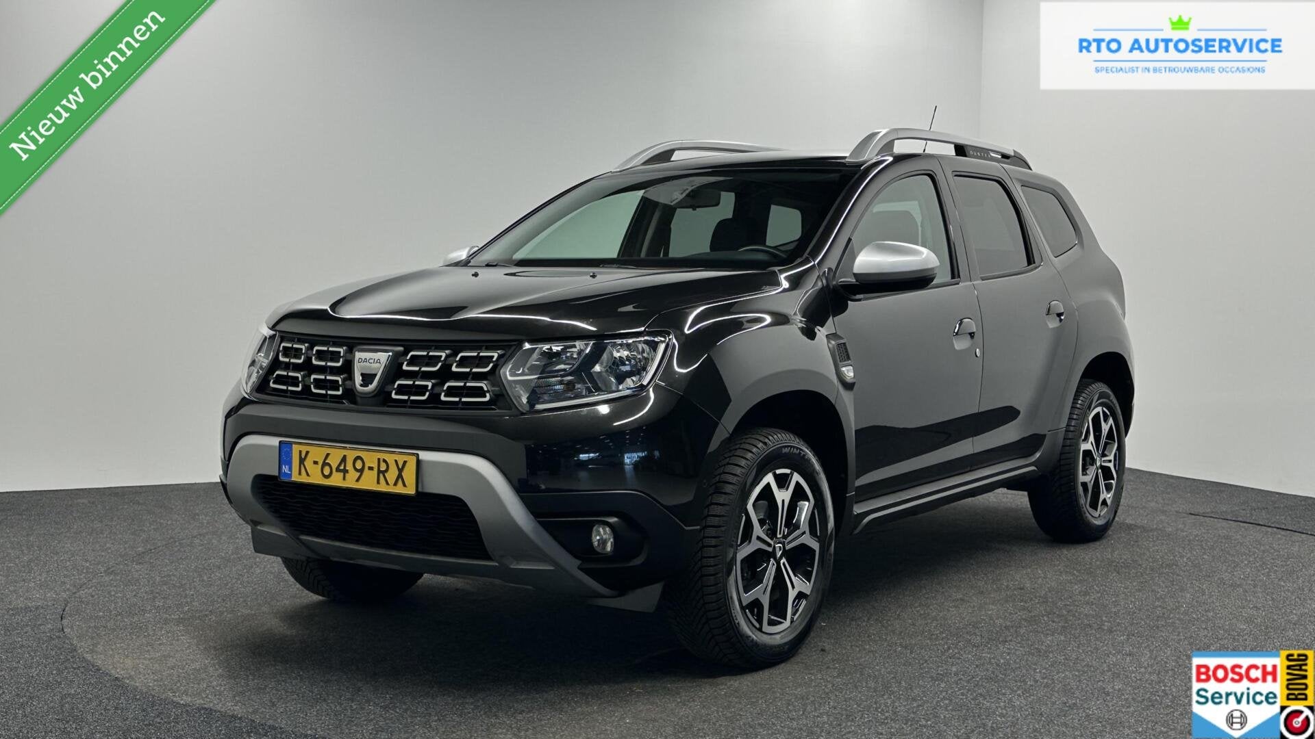 Dacia Duster 1.0 TCe Bi-Fuel Prestige CAMERA LEER NAVI CARPL, Voorwielaandrijving, Gebruikt, 4 cilinders, Zwart