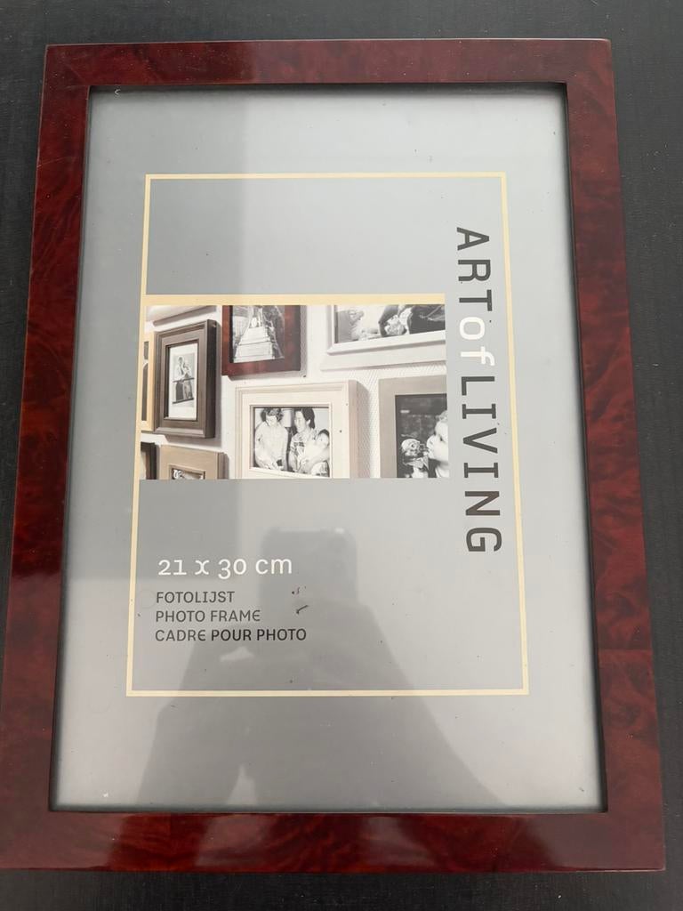 Fotolijst 21x30 (A4) houtlook – Art of Living, Huis en Inrichting, Ophalen of Verzenden, Zo goed als nieuw, Hout, Minder dan 50 cm