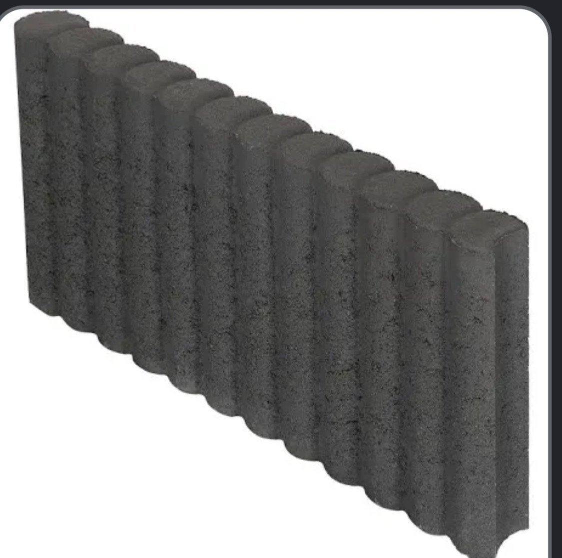 Palissade bandje 50 en 60cm lang, Ophalen, Gebruikt, 25 tot 50 cm, Blok