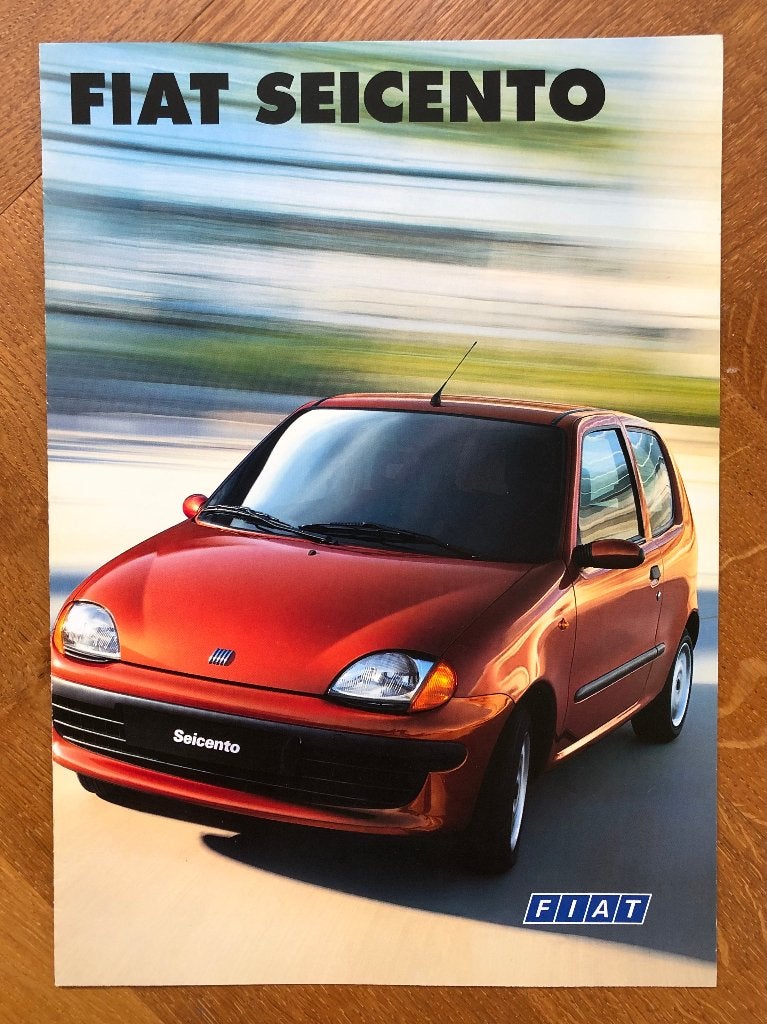 Fiat Seicento Italiaanse vouwfolder 1998, Nieuw, Ophalen of Verzenden, Overige merken, Fiat