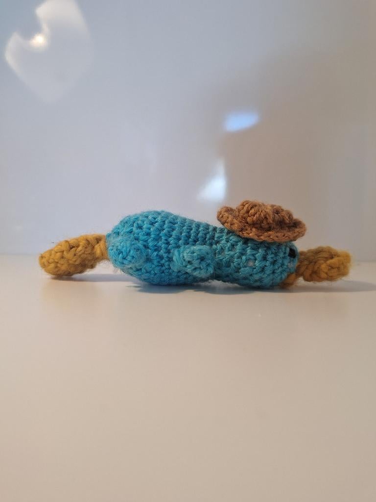 Gehaakte Perry het vogelbekdier, Ophalen of Verzenden, Nieuw, Haken, Overige typen