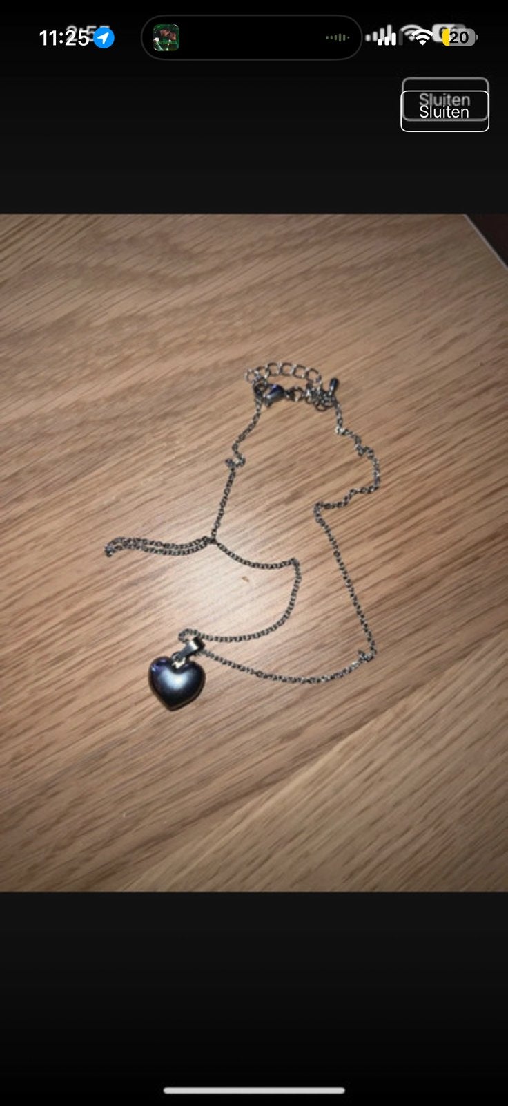 Hartjes bedelketting, Met hanger, Verzenden, Nieuw, Zilver