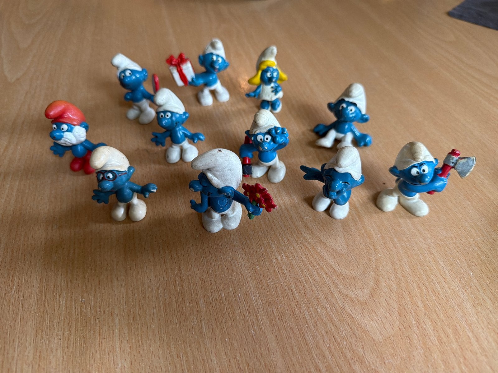 Peyo Smurfen beeldjes collectie 1965, Ophalen of Verzenden, Gebruikt, Verschillende Smurfen, Poppetje, Figuurtje of Knuffel