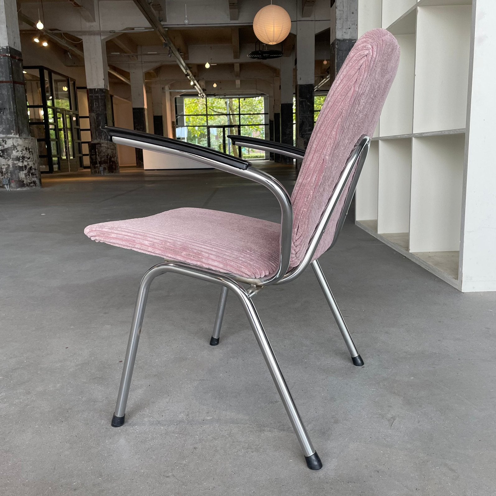 Gispen de wit fauteuil jaren 50 60 nieuwe rib, Huis en Inrichting, Ophalen, ., 2de hands, 50 tot 75 cm