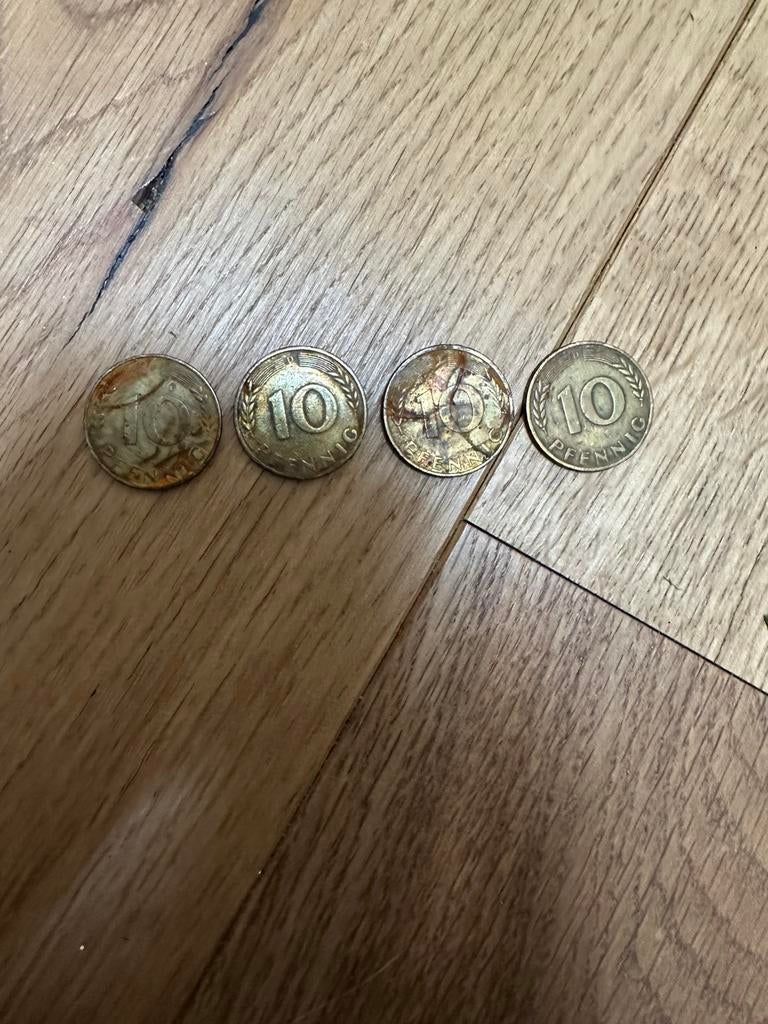 10 pfennig 1950, Overige merken, Overige materialen, Ophalen of Verzenden, Zo goed als nieuw
