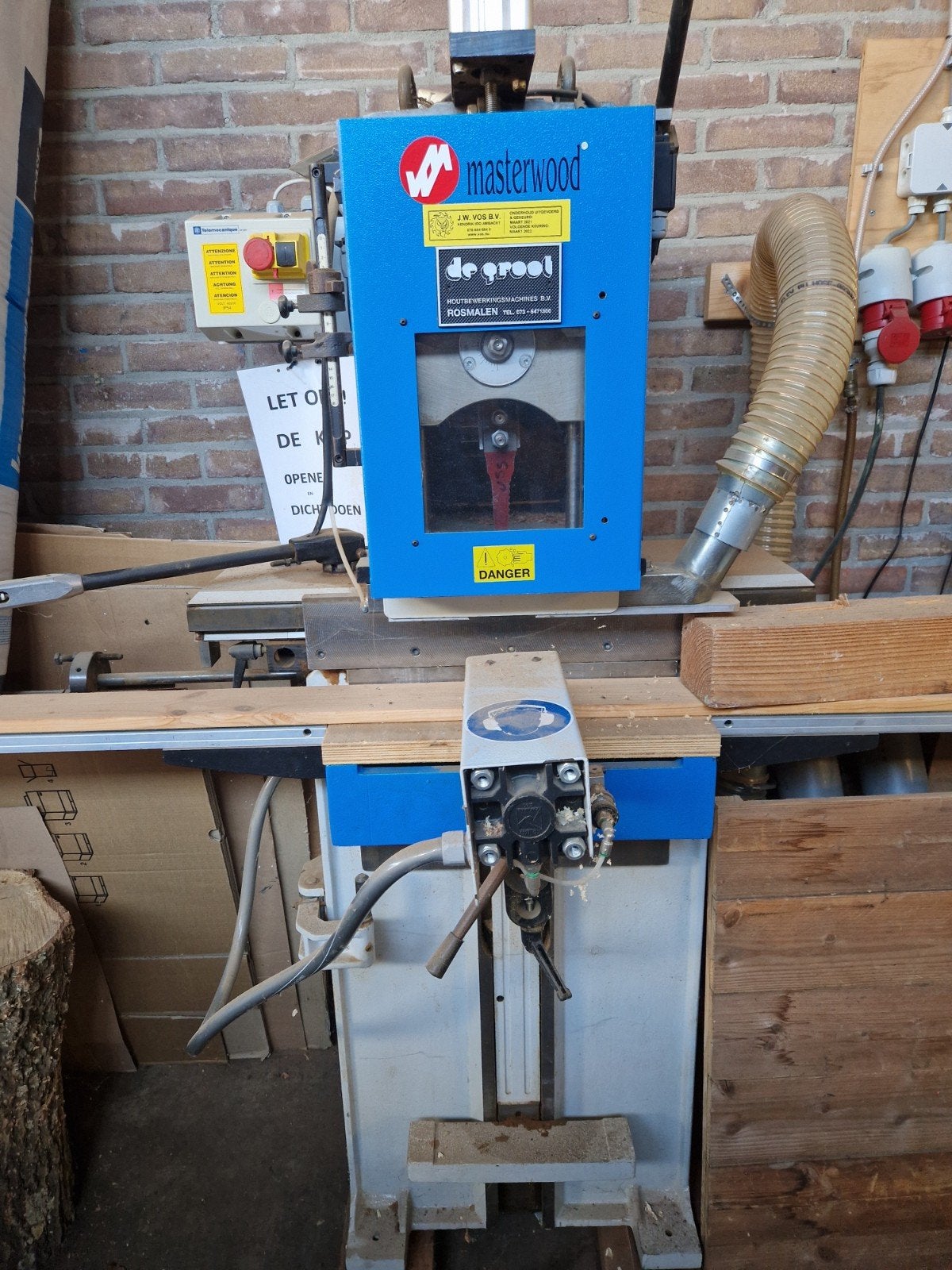 Gatensteekmachine Masterwood Ombi 2006, Ophalen