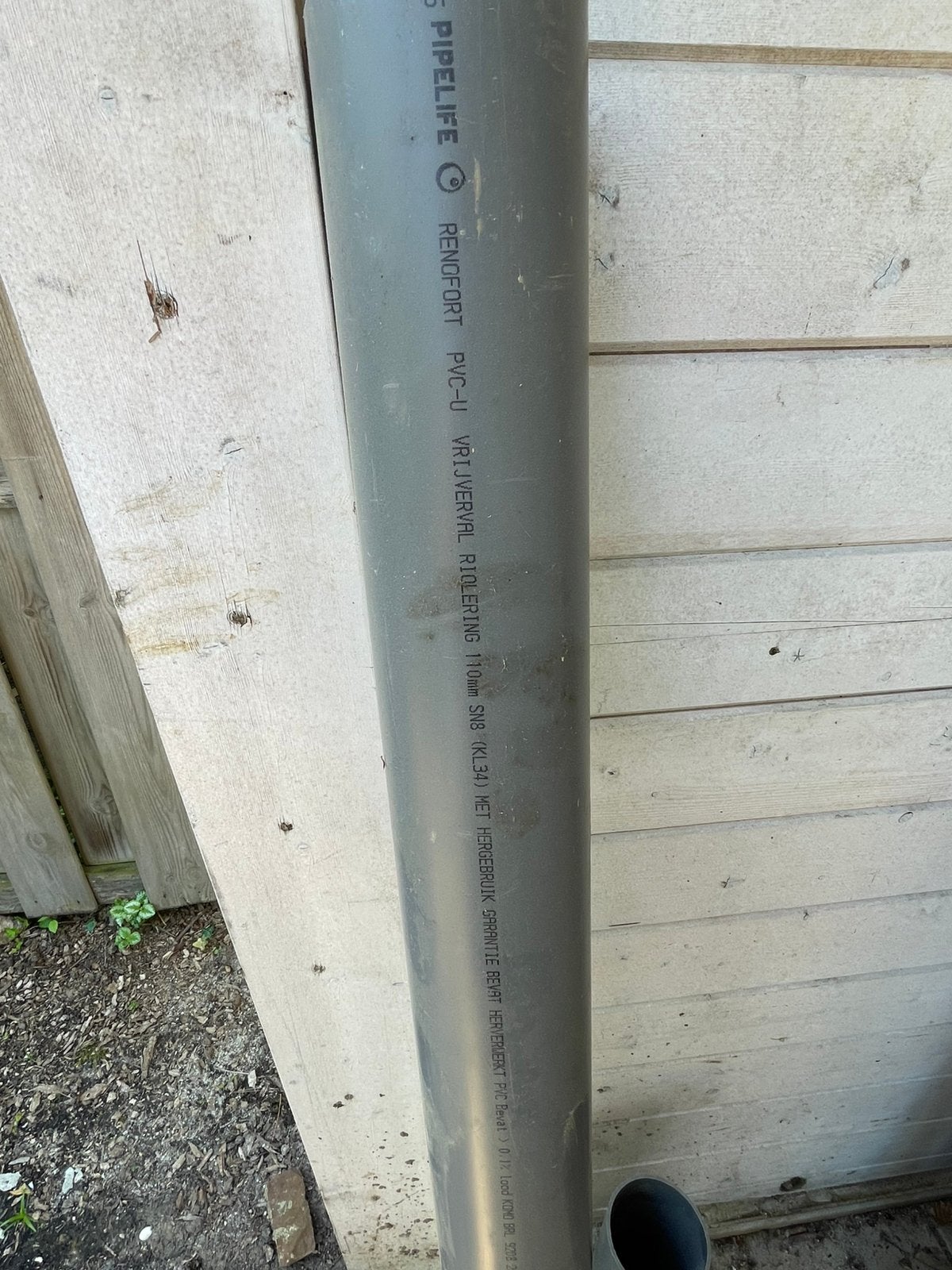 PVC buis 110mm, Doe-het-zelf en Verbouw, Buizen en Afvoer, Ophalen, Pvc, Zo goed als nieuw, Minder dan 2 meter