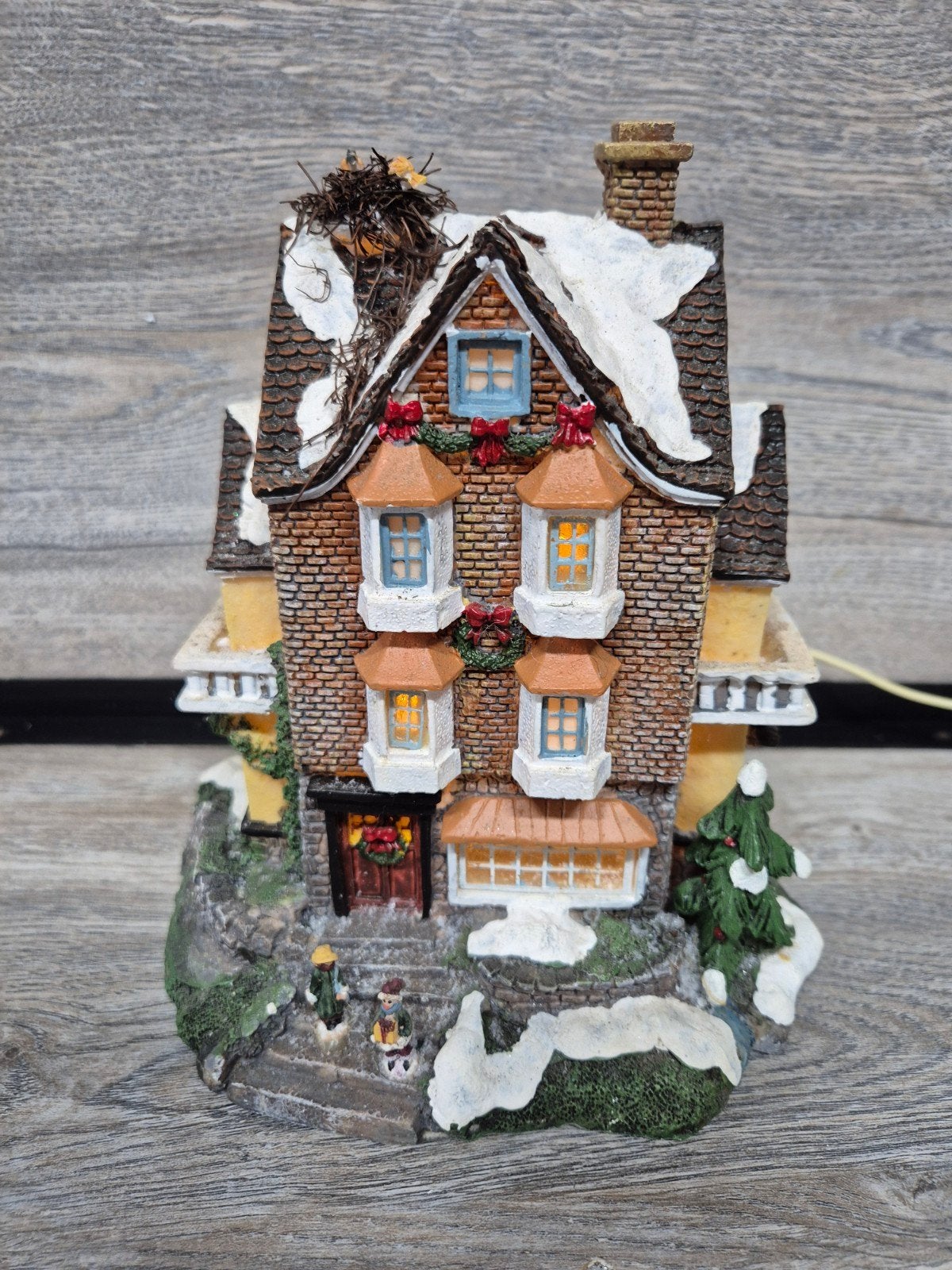 kerstdorp mooi huis zonder verlichting kersthuisjes, Diversen, Ophalen of Verzenden, Zo goed als nieuw