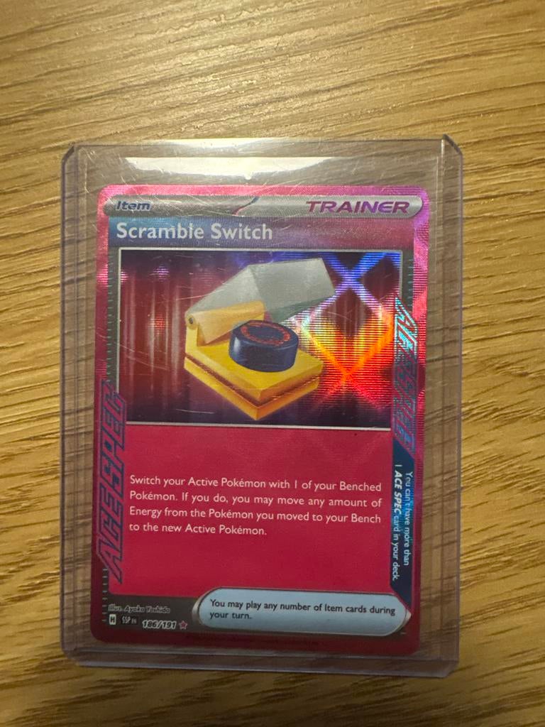 Pokémon TCG: Scramble Switch (ACE SPEC) 186/191, Ophalen of Verzenden, Nieuw, Losse kaart, Foil