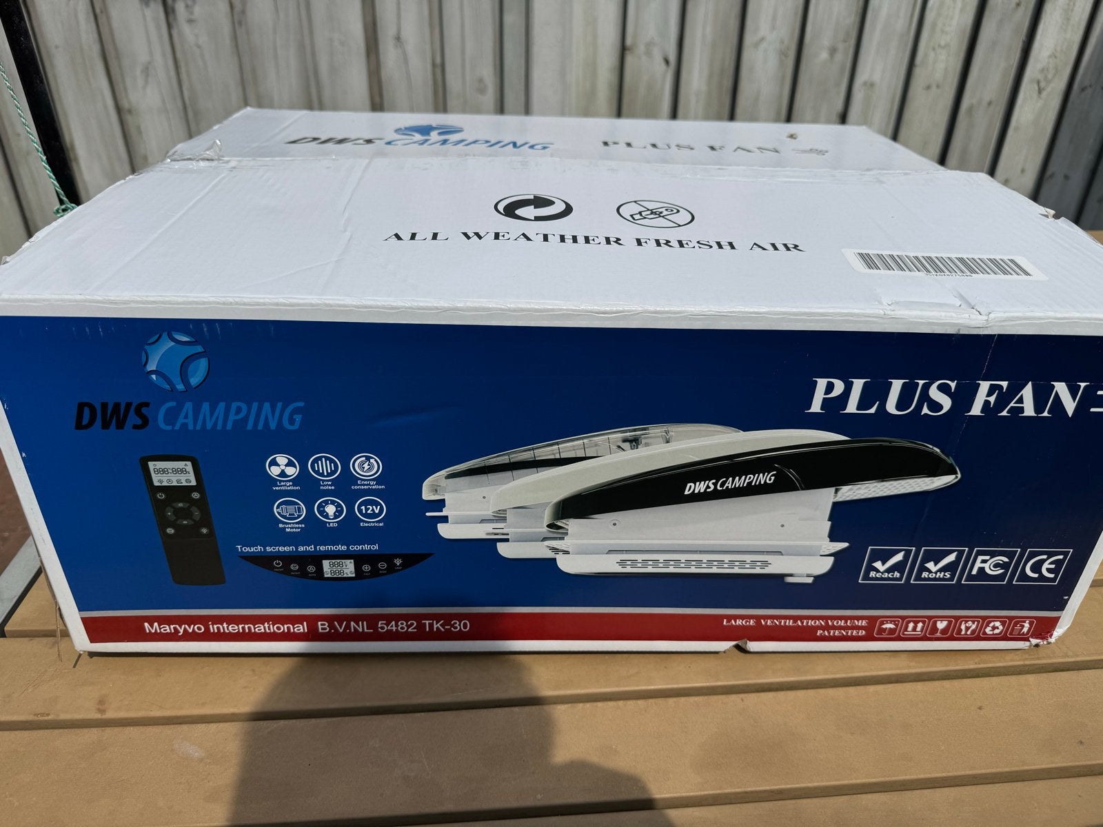 DWS Plus Fan dakluik met Vechline motor, Caravans en Kamperen, Caravan accessoires, Ophalen of Verzenden, Gebruikt