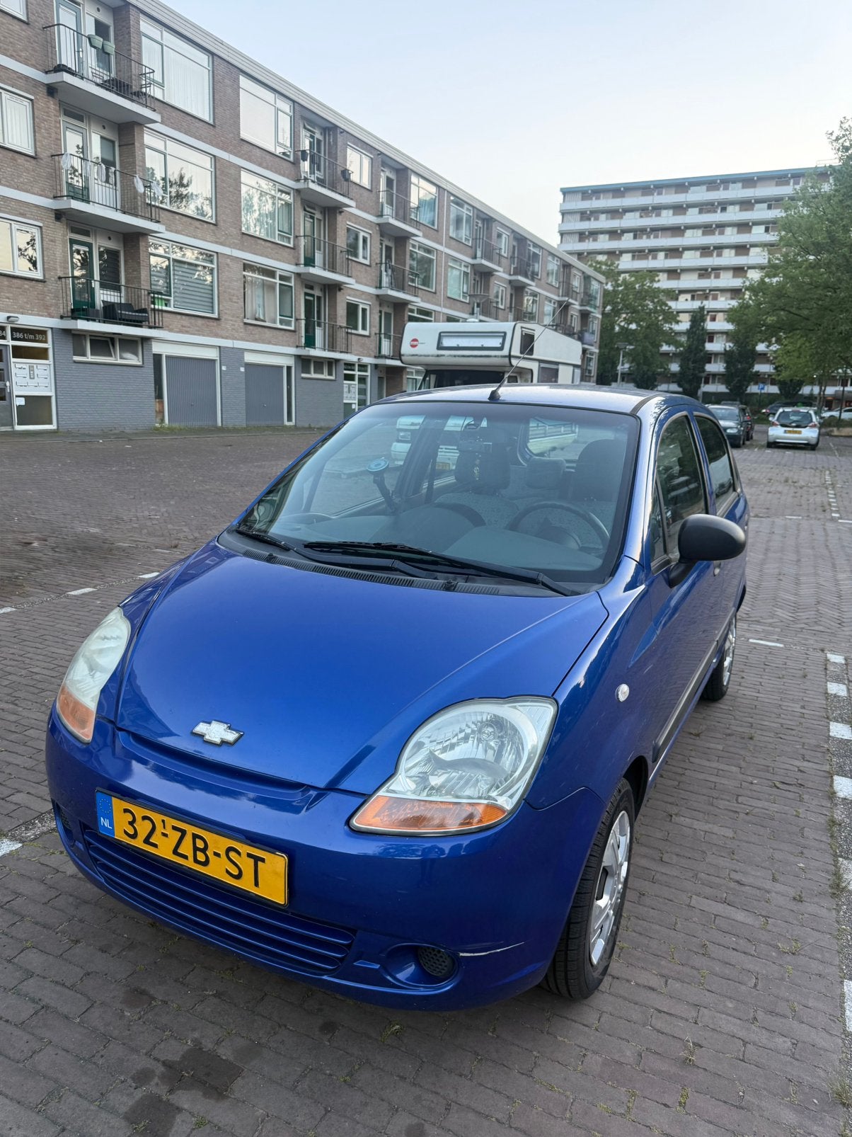 Chevrolet Matiz 0.8 2007 Blauw, Voorwielaandrijving, Elektrische ramen, Blauw, Origineel Nederlands