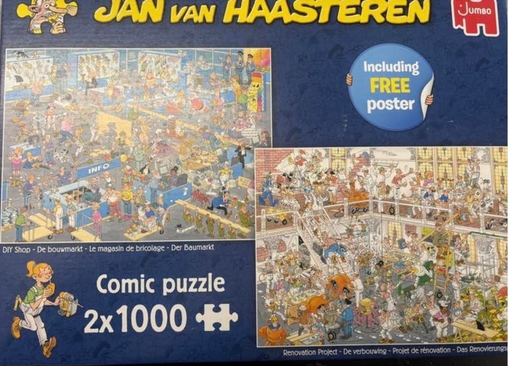 Jan van Haasteren Puzzels, Ophalen of Verzenden, Meer dan 1500 stukjes, Gebruikt, Legpuzzel