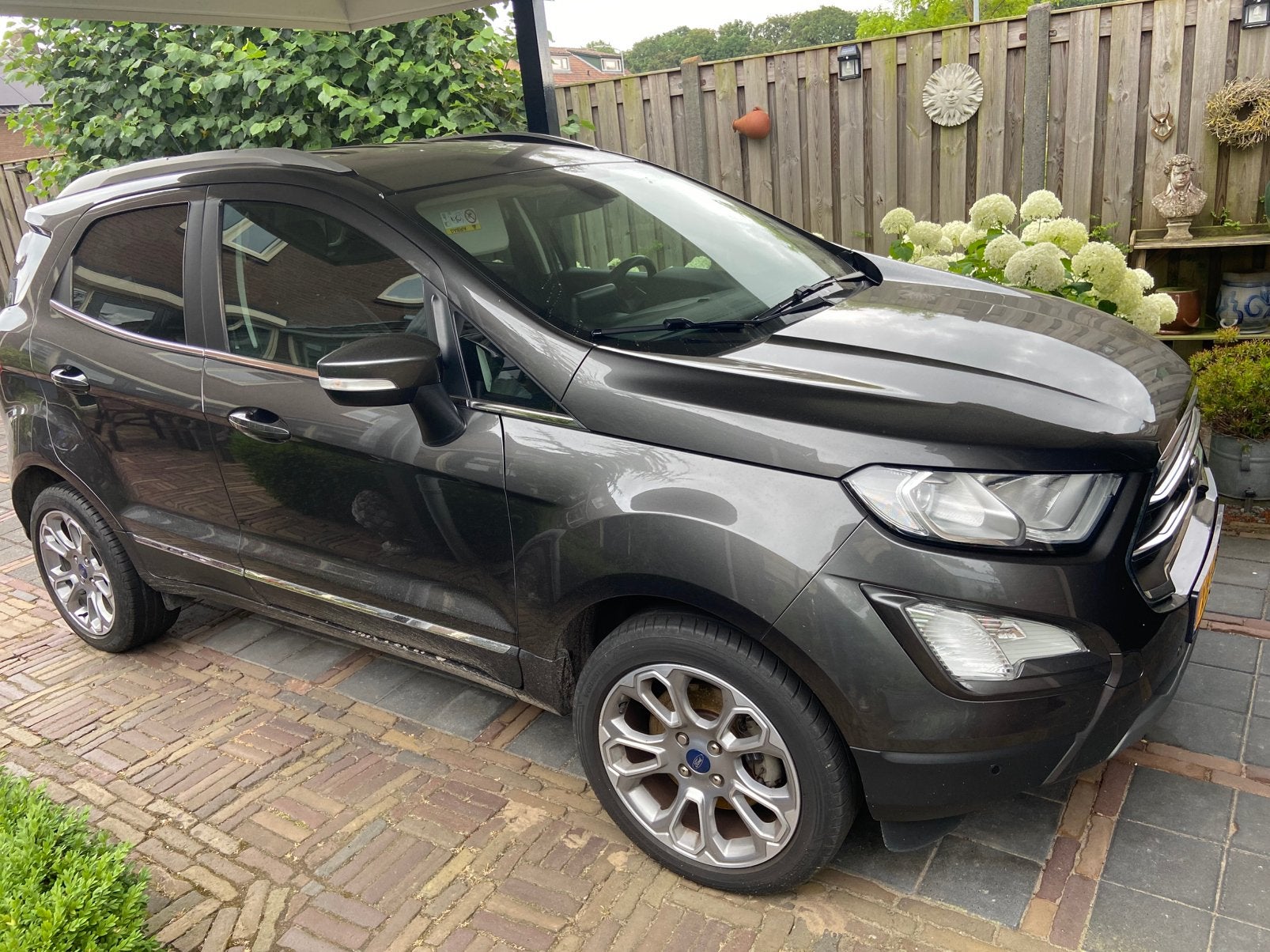 Ford Ecosport 1.0 Ecoboost 125pk AUT 2018 Grijs, Auto's, Ford, 125 pk, Ecosport, Leder en Stof, Grijs