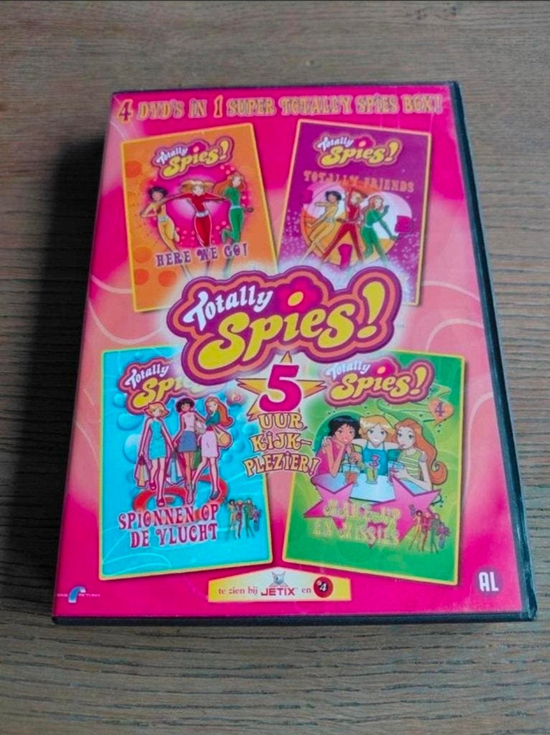 Totally Spies 4 dvd Box. 5 uur kijkplezier. Jetix., Ophalen of Verzenden, Gebruikt, Europees, Tekenfilm