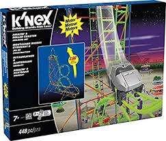 knex ACHTBAAN AMAZIN 8 ROLLERCOASTER+GRATIS LANDROCKET RACER, Kinderen en Baby's, Speelgoed | Bouwstenen, Ophalen, Gebruikt, K'nex