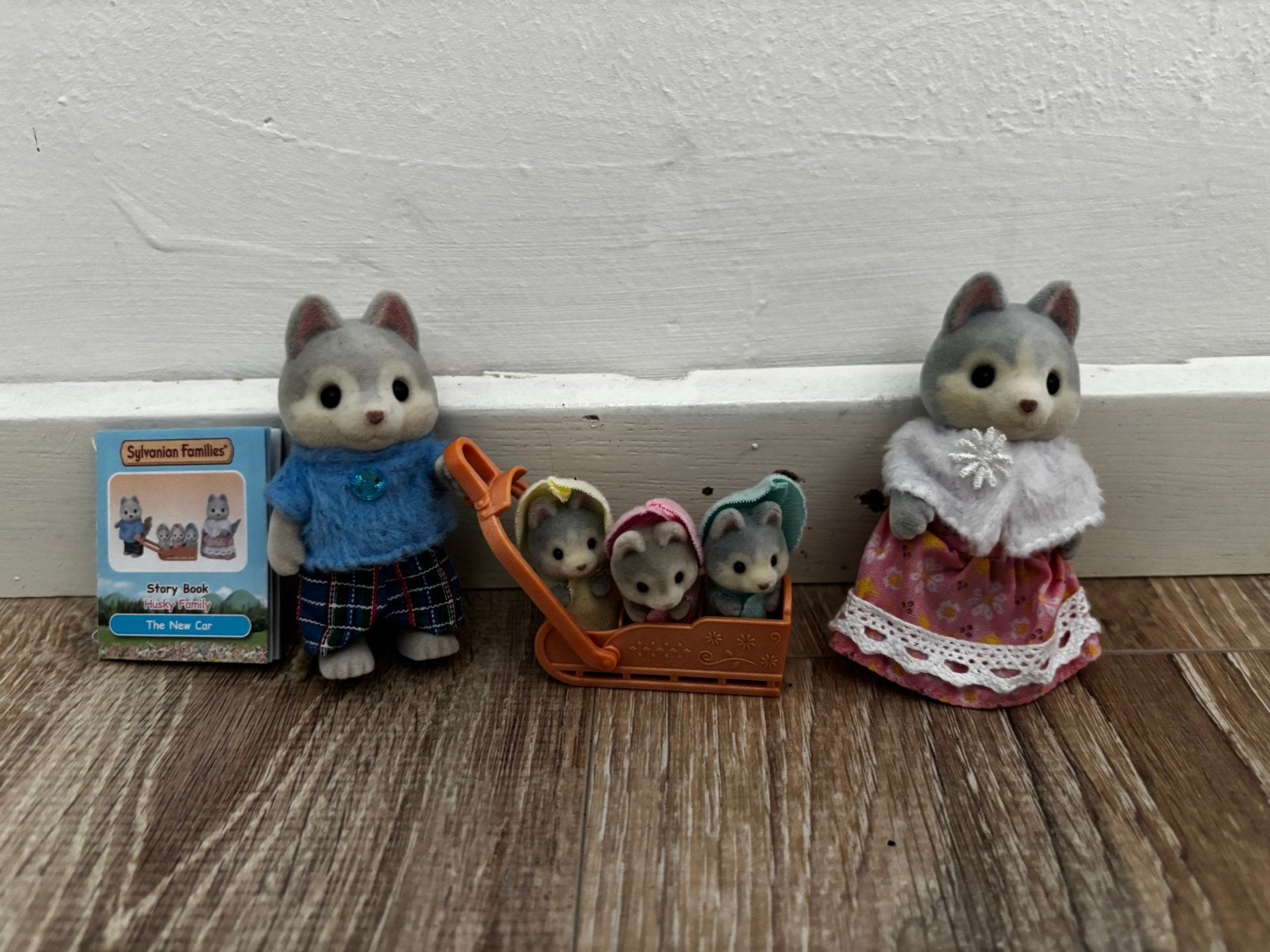 Sylvanian Familys husky’s familie, Ophalen of Verzenden, Zo goed als nieuw, Poppenhuis