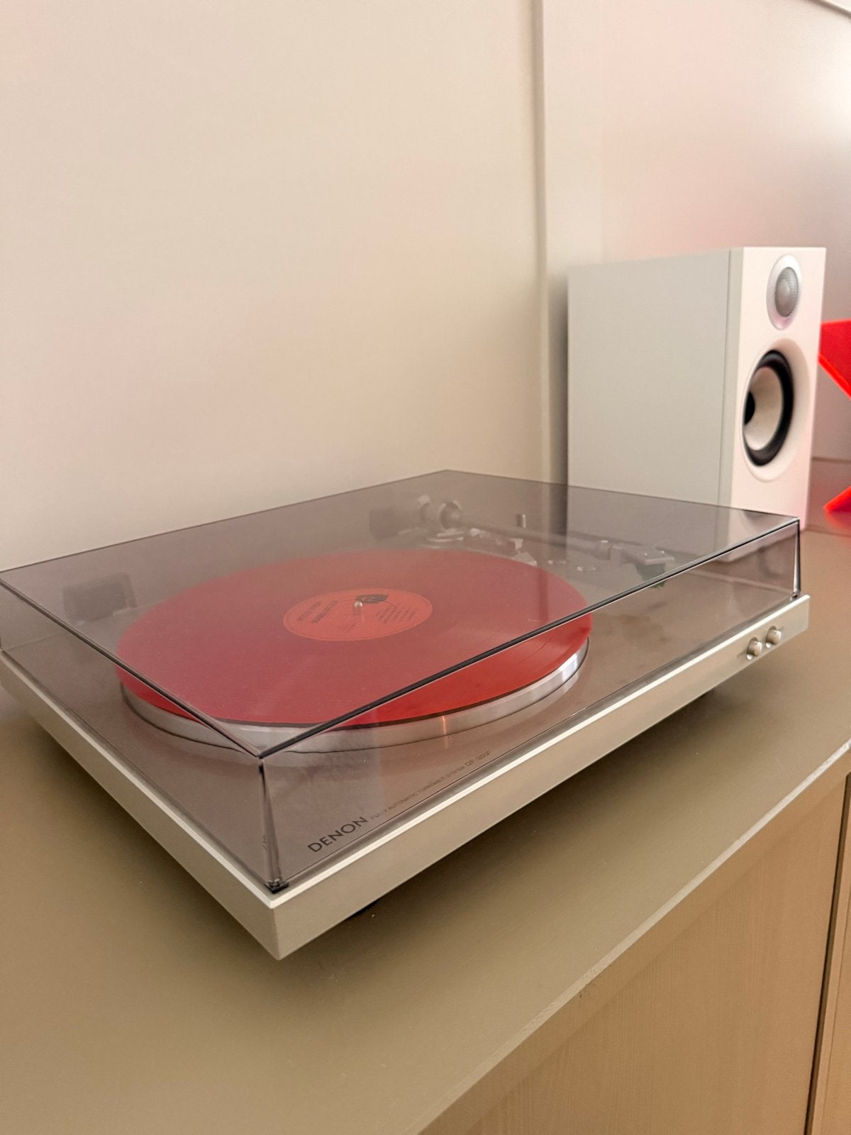 Denon DP-300F platenspeler met VM95E naald, Automatisch, Zo goed als nieuw, Platenspeler, Ophalen