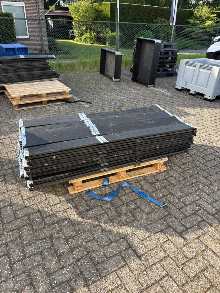 Zwart gespoten pallet randen 80x120 cm, Ophalen, Tuin en Doe-het-zelf